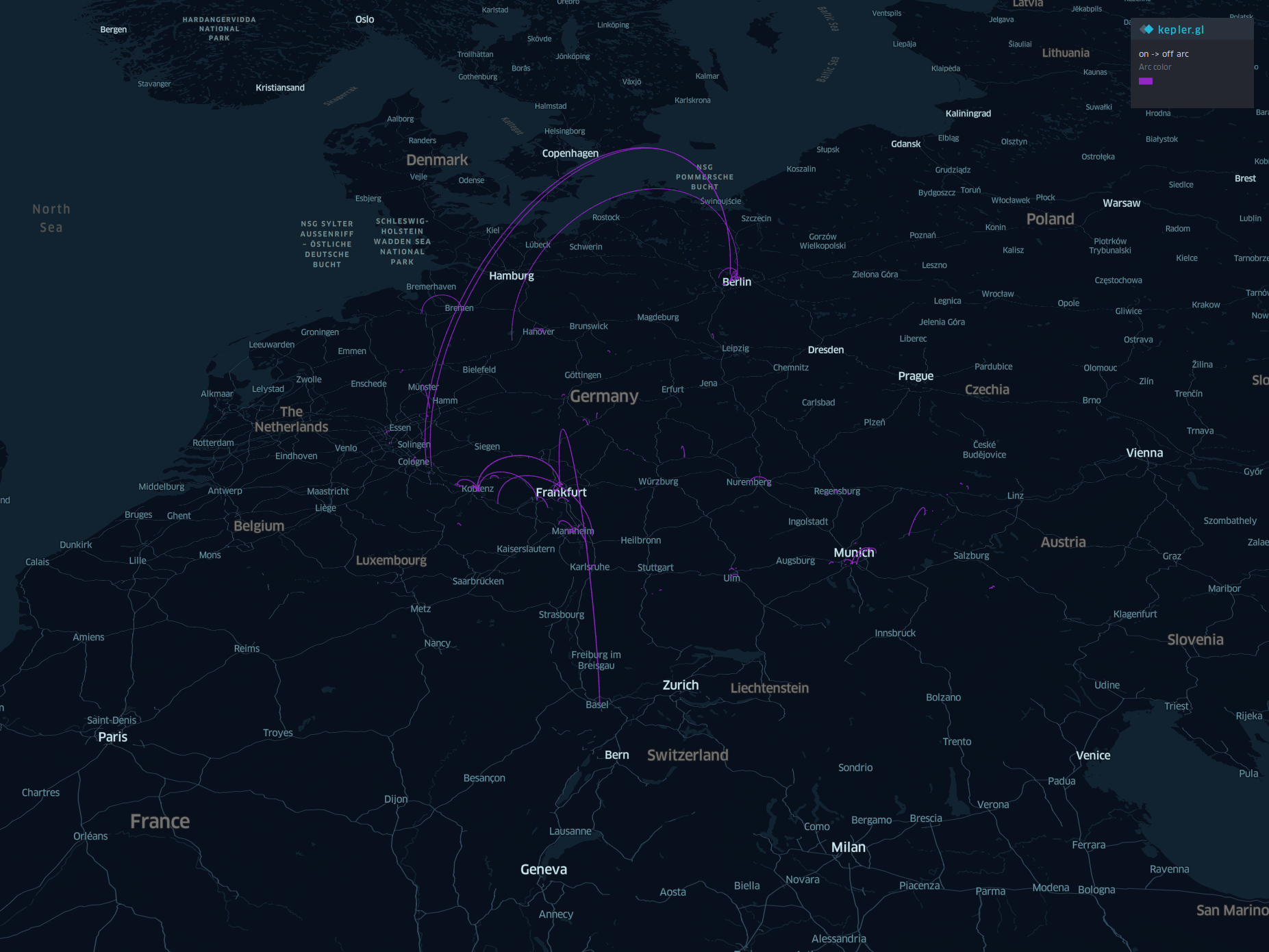Visualizing my trips from Google Maps with Kepler.gl